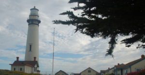 Pigeon point light house and its surrounding buildings