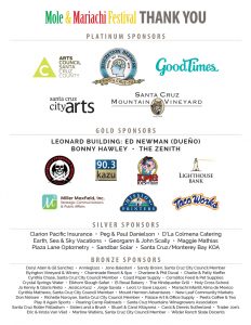 Mile and Mariachi festival thank you sponsors list