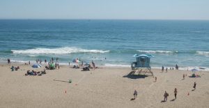 beach visitors at Manresa