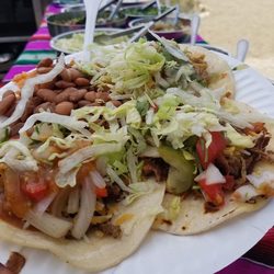 a plate of tacos