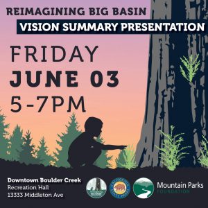 Reimagining Big Basin Vision Summary Presentation: June 3, 5 to 7pm