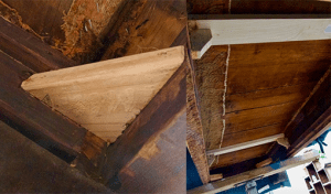 new wooden supports on the inside of the castro couch