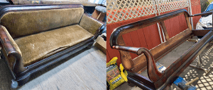 castro couch before and after the cushions are removed