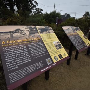 Some informative panels which give you a little bit of history regarding 19th century Seabright State Beach