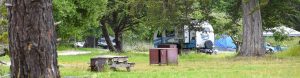 A campground at New Brighton State Beach